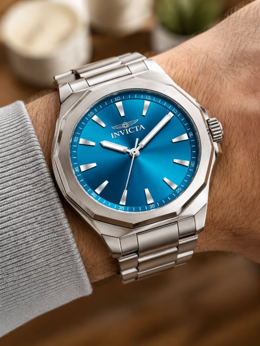 Invicta Speedway Dominus 50984 42mm Teal Blue Steel Men’s Watch NIB